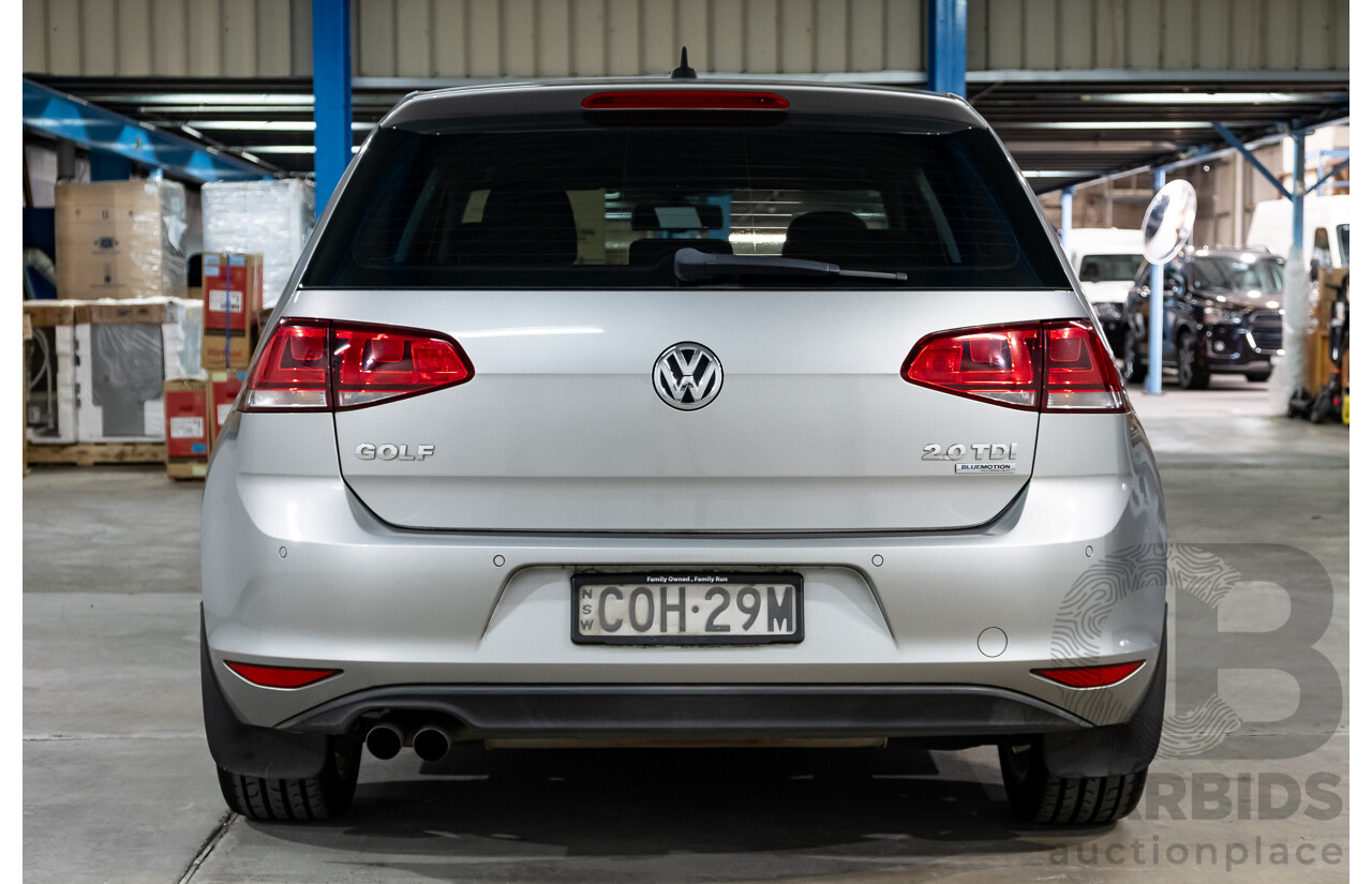 5/2013 Volkswagen Golf 110 TDI Highline AU 5d Hatchback Reflex Silver Turbo Diesel 2.0L