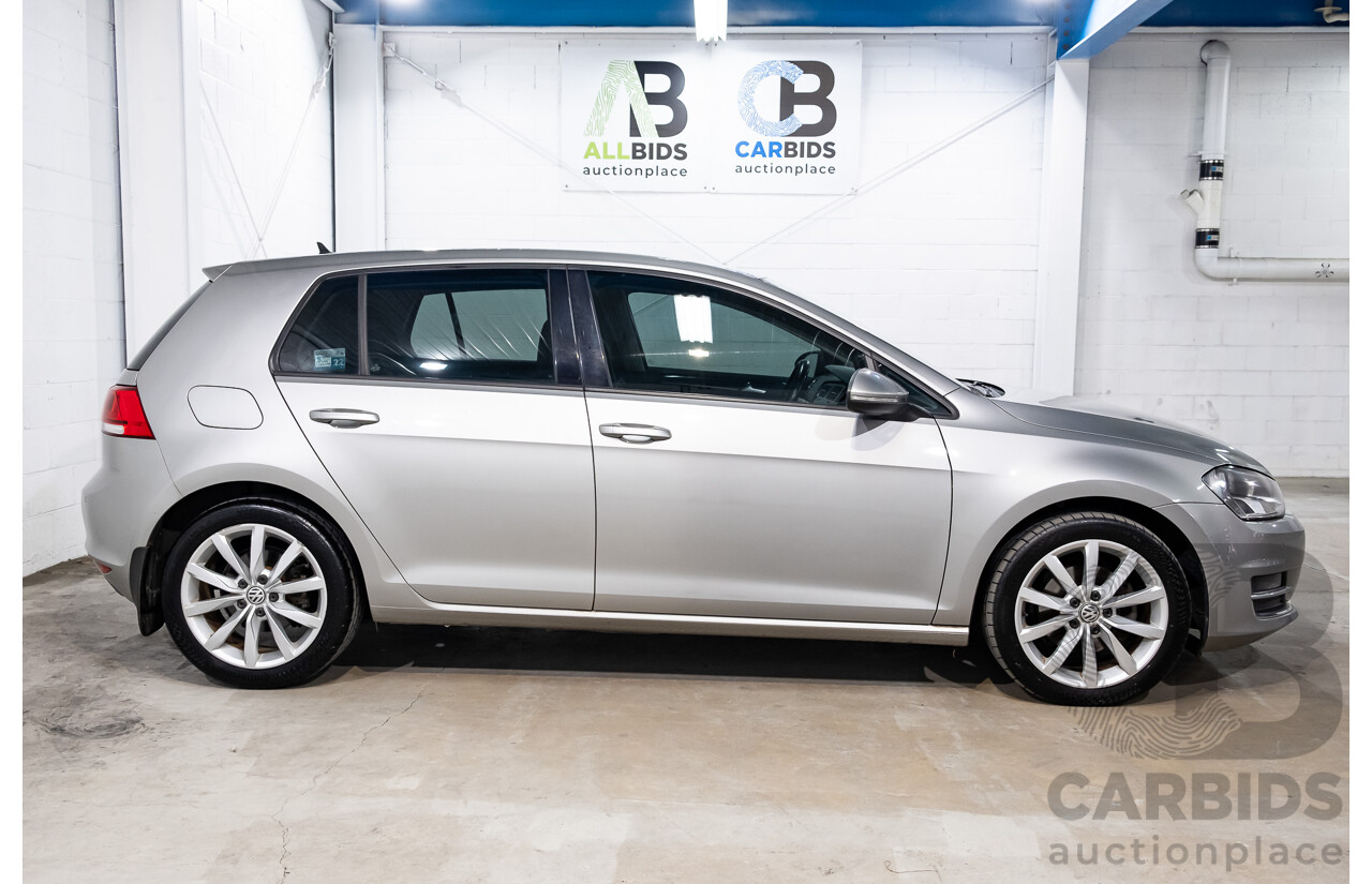 5/2013 Volkswagen Golf 110 TDI Highline AU 5d Hatchback Reflex Silver Turbo Diesel 2.0L