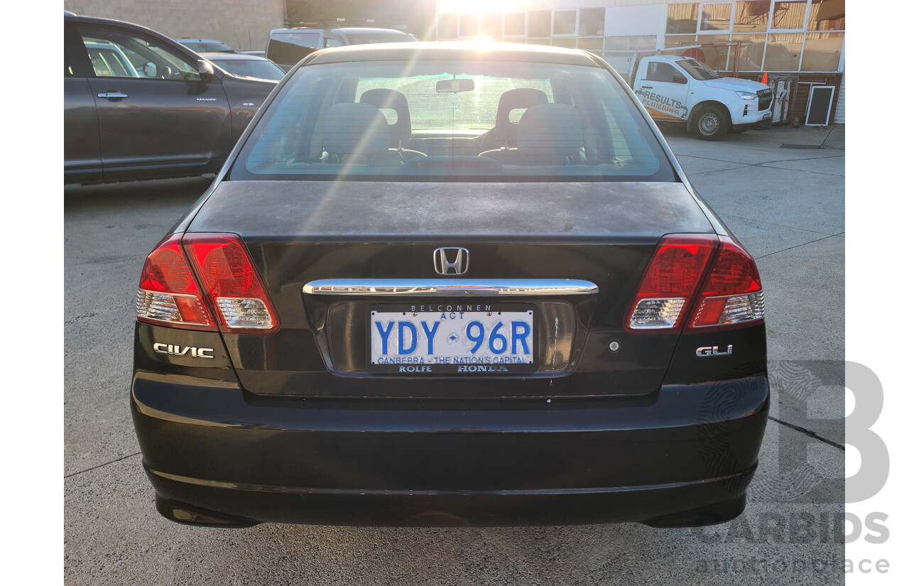 7/2005 Honda Civic GLi 7TH GEN 4d Sedan Black 1.7L