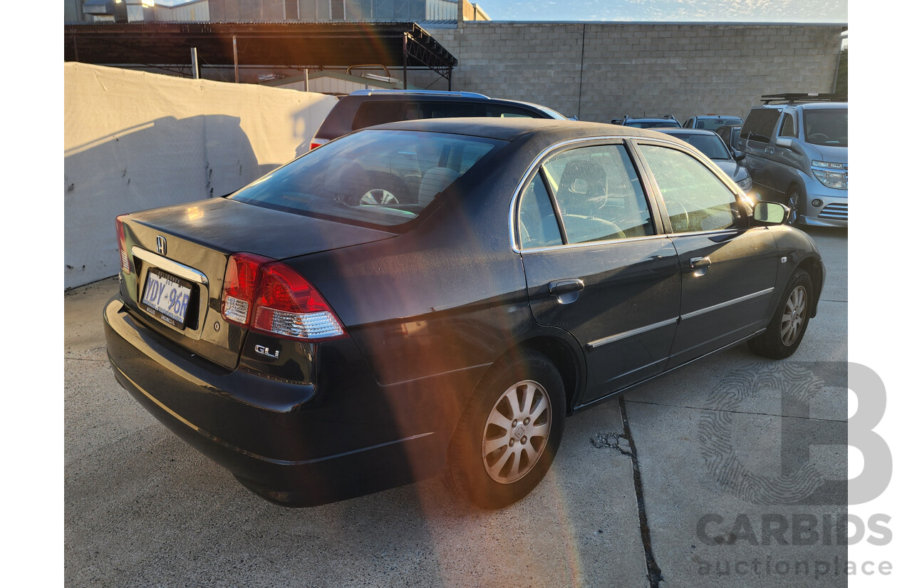 7/2005 Honda Civic GLi 7TH GEN 4d Sedan Black 1.7L