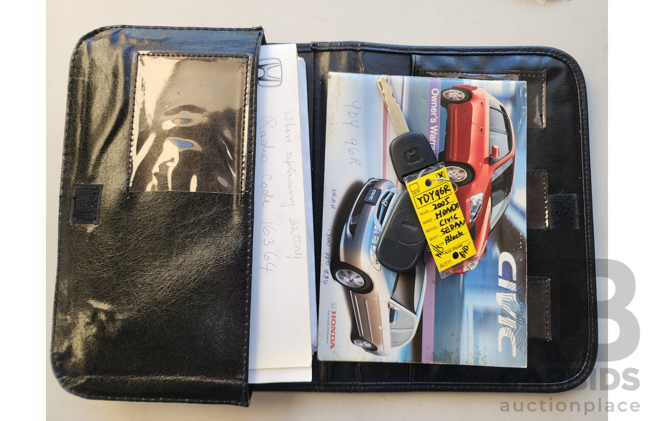 7/2005 Honda Civic GLi 7TH GEN 4d Sedan Black 1.7L