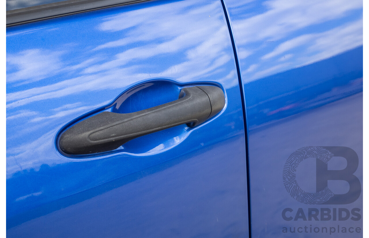 7/2015 Toyota Hilux Workmate (4x4) GUN125R Dual Cab Utility Nebula Blue Turbo Diesel 2.4L