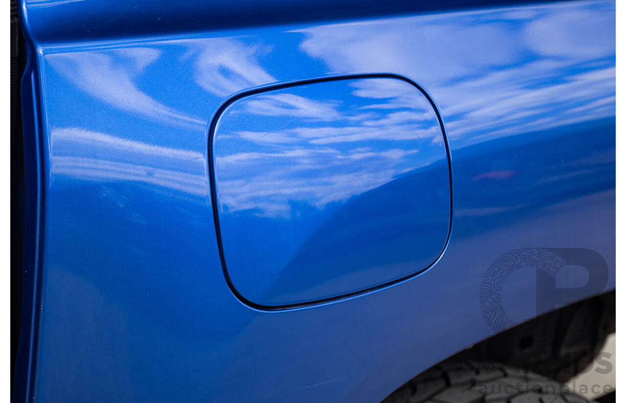 7/2015 Toyota Hilux Workmate (4x4) GUN125R Dual Cab Utility Nebula Blue Turbo Diesel 2.4L