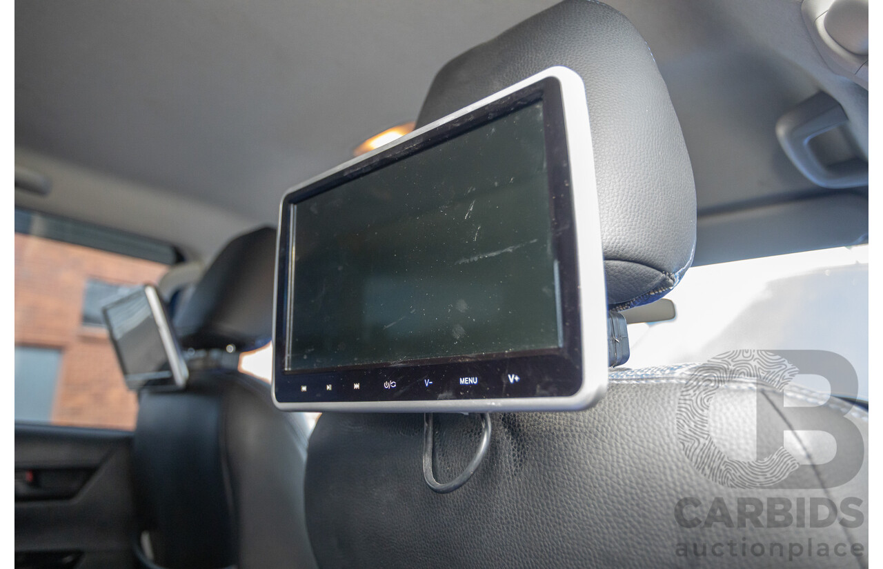 7/2015 Toyota Hilux Workmate (4x4) GUN125R Dual Cab Utility Nebula Blue Turbo Diesel 2.4L