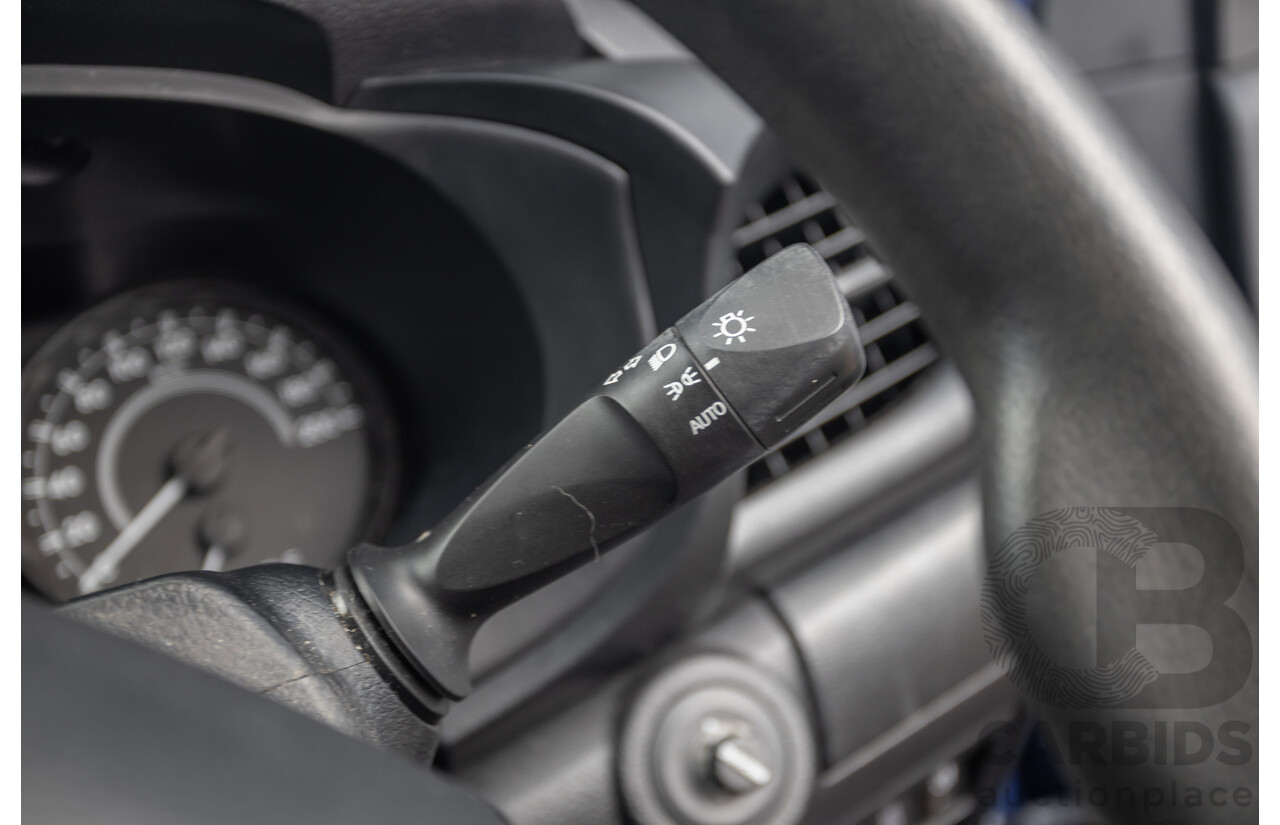 7/2015 Toyota Hilux Workmate (4x4) GUN125R Dual Cab Utility Nebula Blue Turbo Diesel 2.4L