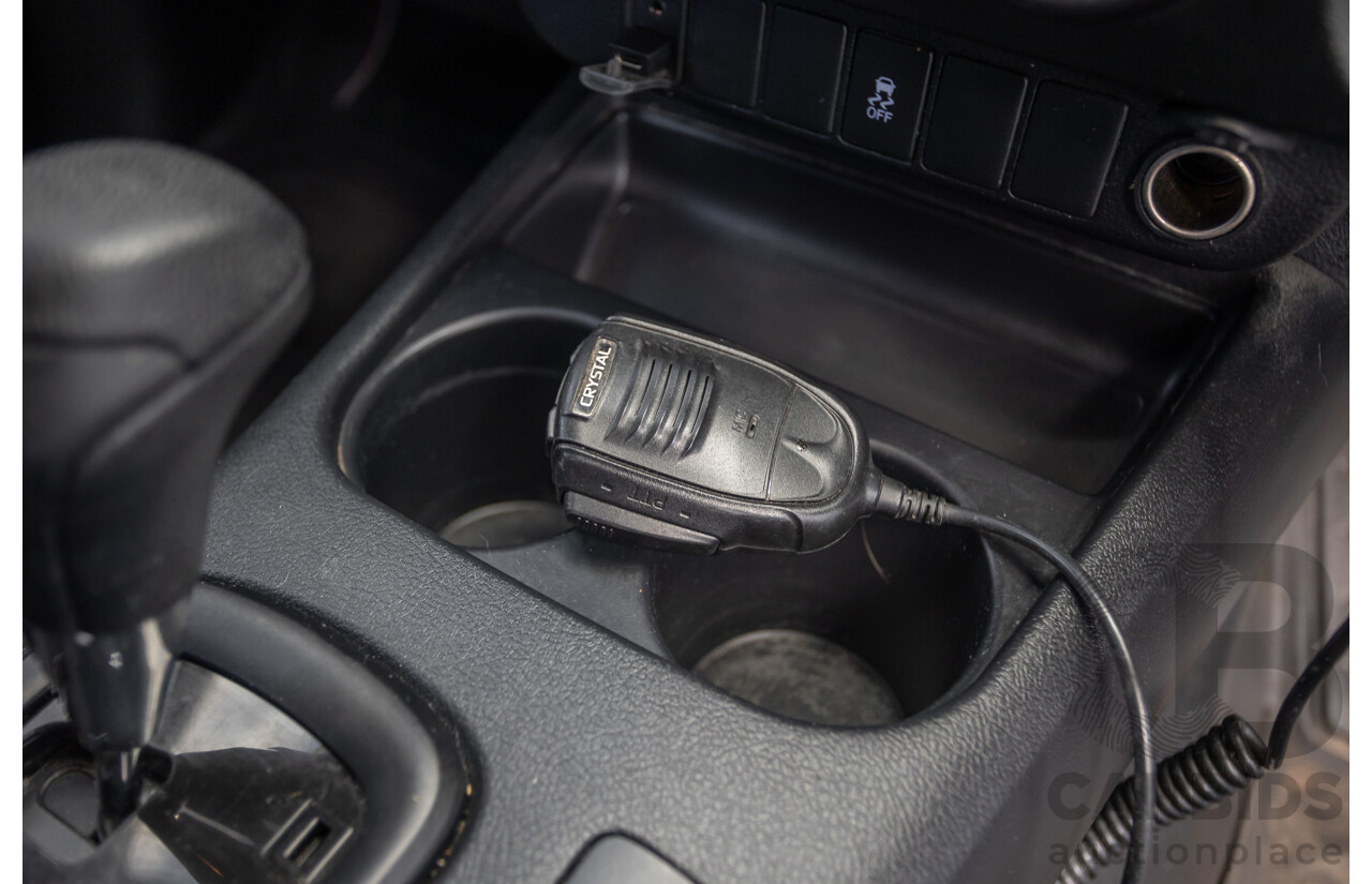 7/2015 Toyota Hilux Workmate (4x4) GUN125R Dual Cab Utility Nebula Blue Turbo Diesel 2.4L