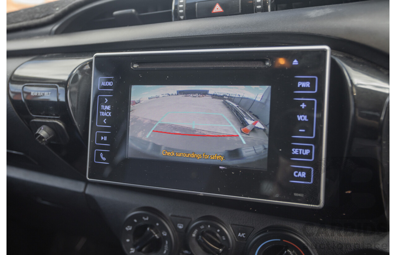 7/2015 Toyota Hilux Workmate (4x4) GUN125R Dual Cab Utility Nebula Blue Turbo Diesel 2.4L