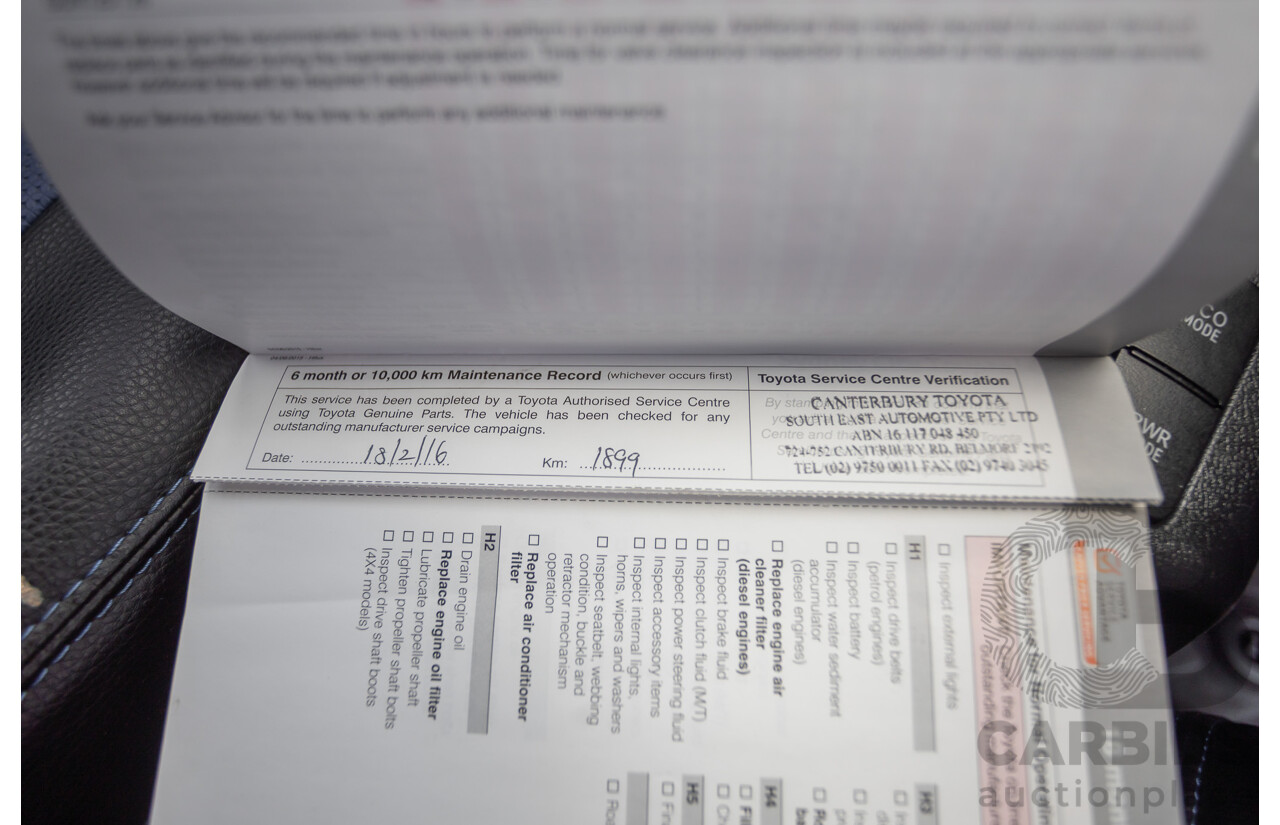 7/2015 Toyota Hilux Workmate (4x4) GUN125R Dual Cab Utility Nebula Blue Turbo Diesel 2.4L