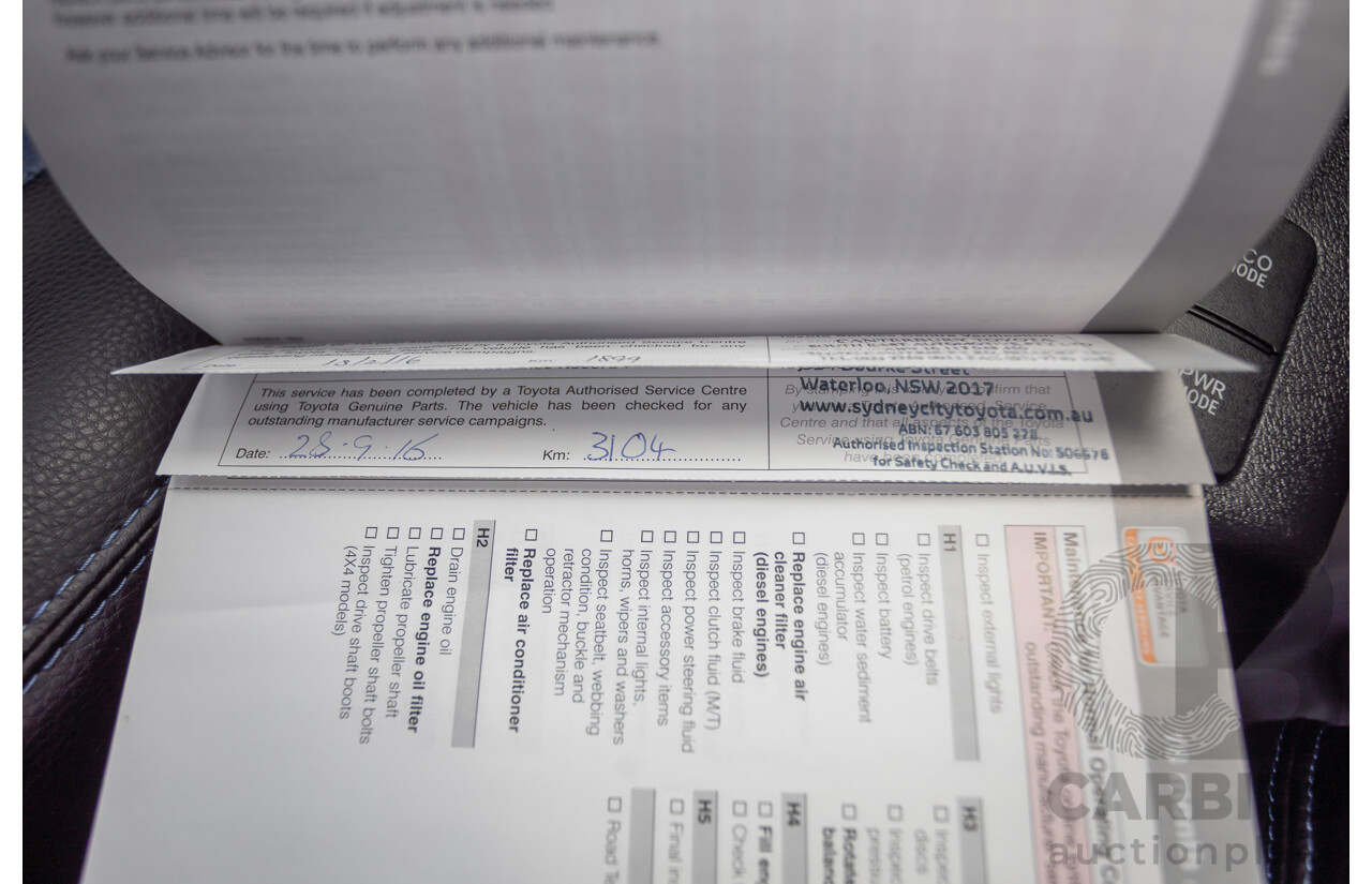 7/2015 Toyota Hilux Workmate (4x4) GUN125R Dual Cab Utility Nebula Blue Turbo Diesel 2.4L