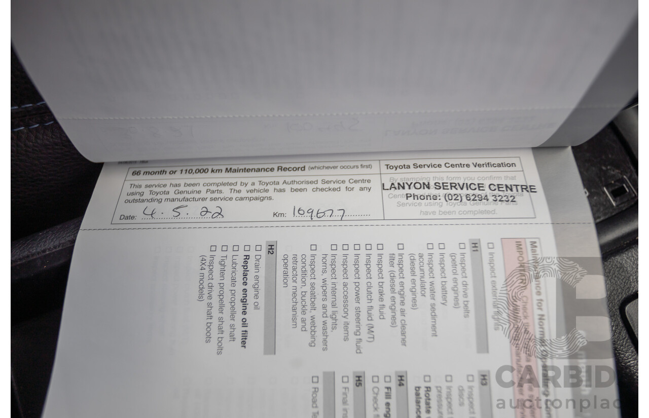 7/2015 Toyota Hilux Workmate (4x4) GUN125R Dual Cab Utility Nebula Blue Turbo Diesel 2.4L