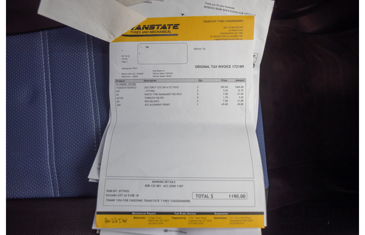 7/2015 Toyota Hilux Workmate (4x4) GUN125R Dual Cab Utility Nebula Blue Turbo Diesel 2.4L