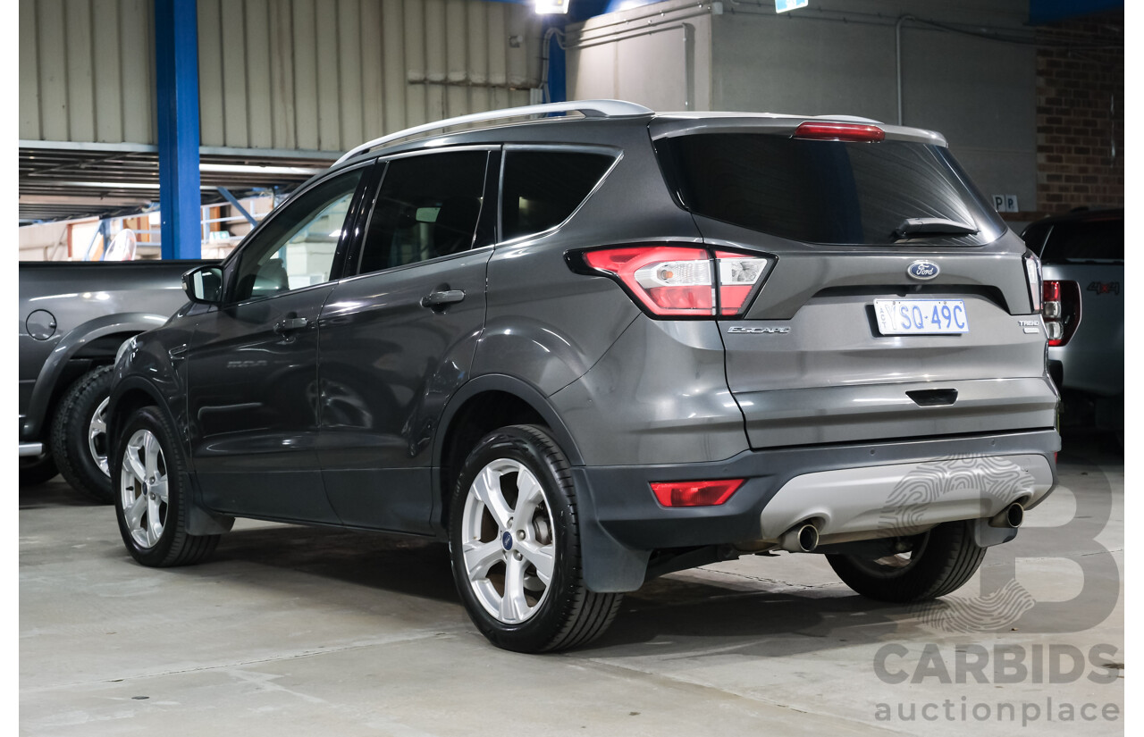 6/2018 Ford Escape Trend (FWD) ZG MY18 4d Wagon Grey Turbo 1.5L