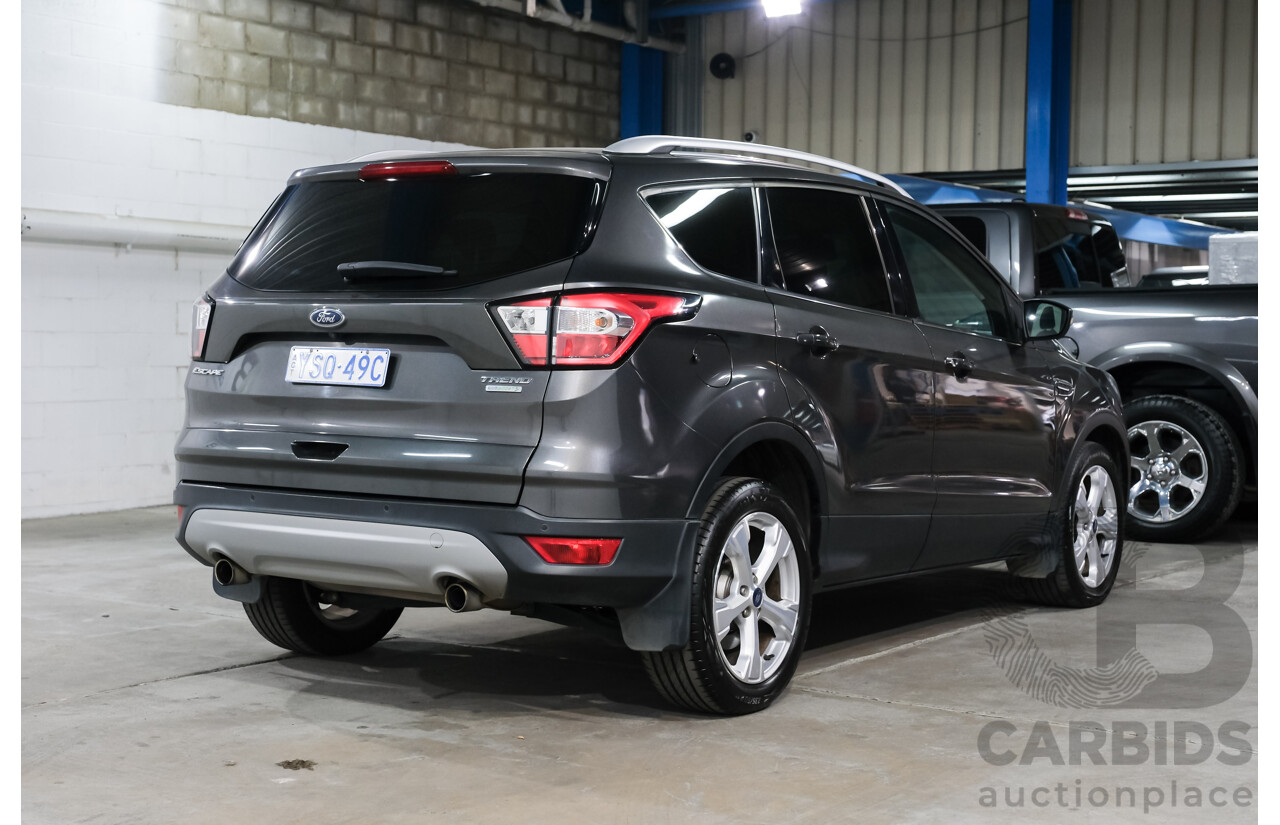 6/2018 Ford Escape Trend (FWD) ZG MY18 4d Wagon Grey Turbo 1.5L