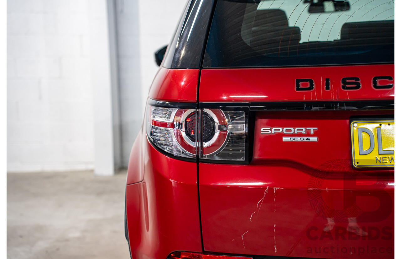 05/2016 Land Rover Discovery Sport SI4 SE (AWD) LC MY16.5 4d Wagon Firenze Red Metallic Turbo Diesel 2.0L