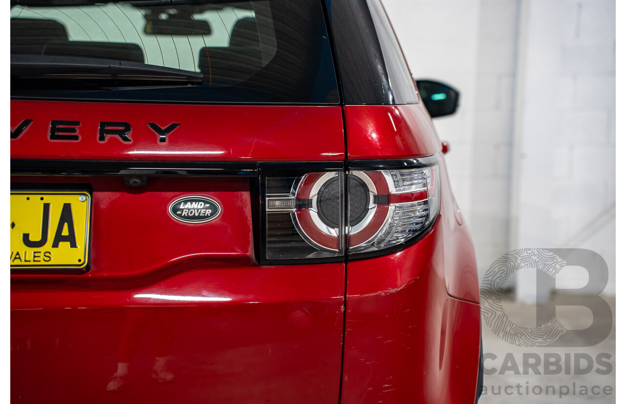 05/2016 Land Rover Discovery Sport SI4 SE (AWD) LC MY16.5 4d Wagon Firenze Red Metallic Turbo Diesel 2.0L
