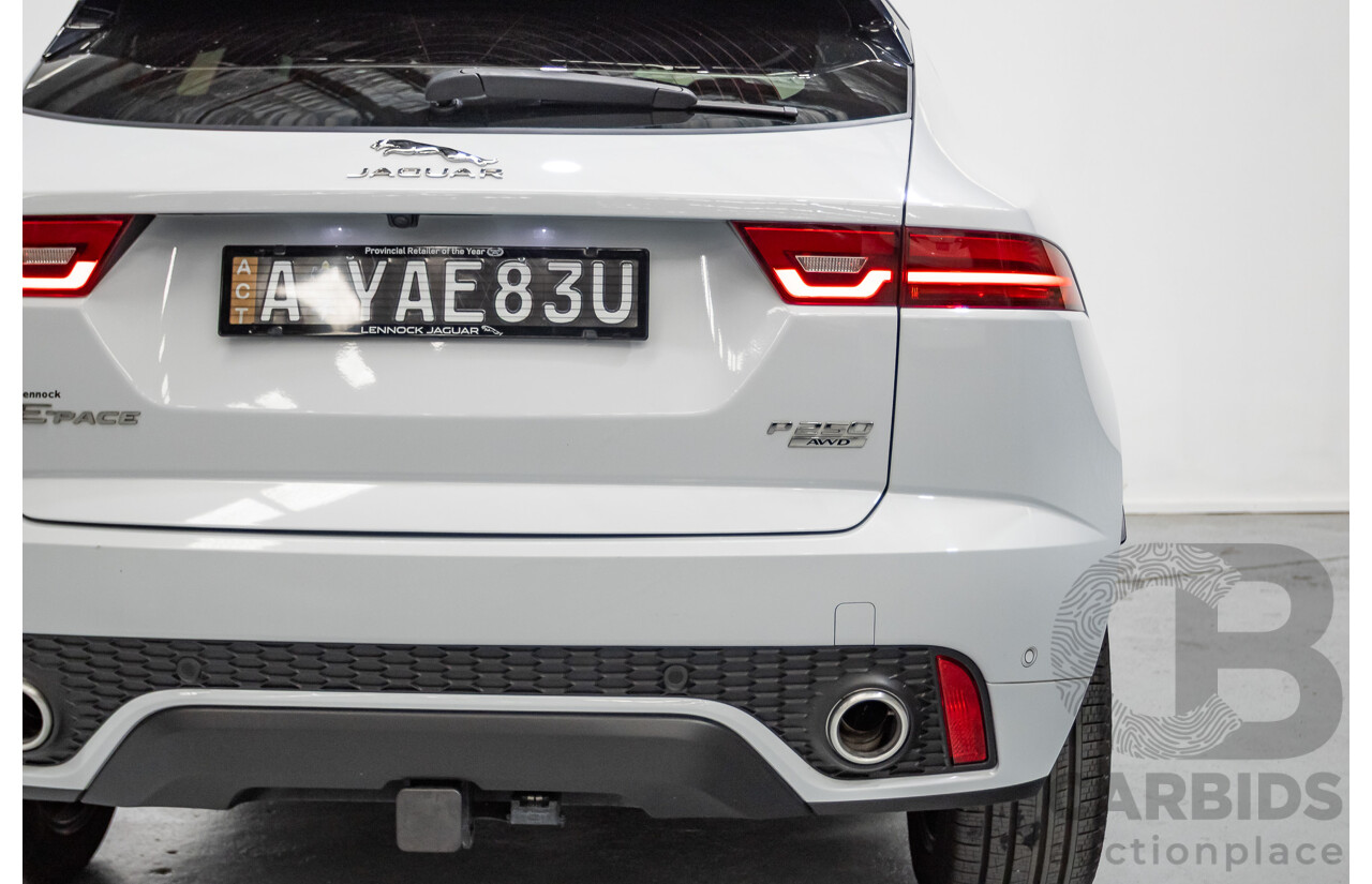 12/2020 Jaguar E-Pace P250 Chequered Flag (AWD) X540 MY20 4D Wagon Nak Yulong White Metallic Turbo 2.0L