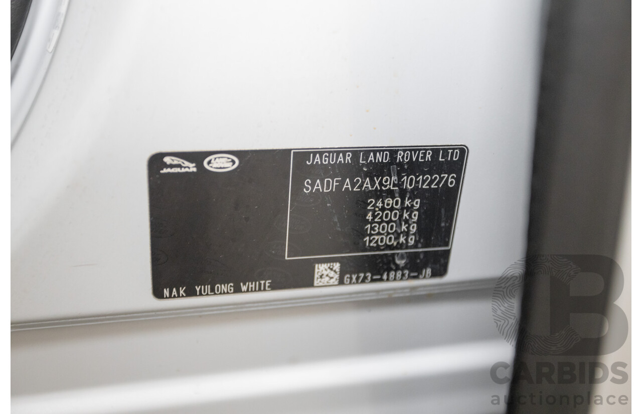 12/2020 Jaguar E-Pace P250 Chequered Flag (AWD) X540 MY20 4D Wagon Nak Yulong White Metallic Turbo 2.0L