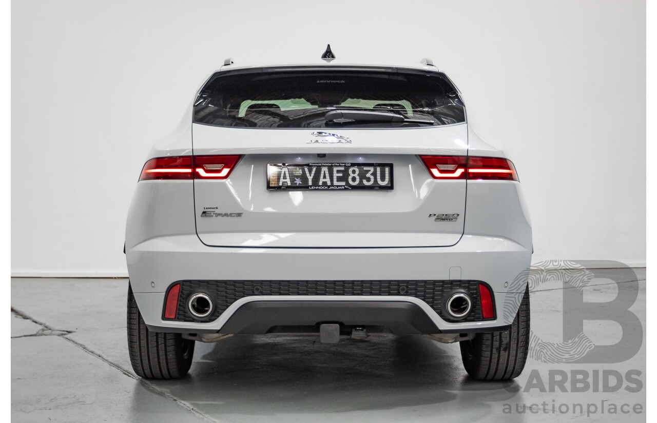 12/2020 Jaguar E-Pace P250 Chequered Flag (AWD) X540 MY20 4D Wagon Nak Yulong White Metallic Turbo 2.0L