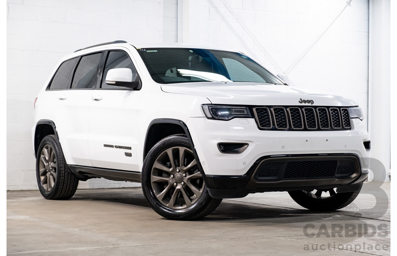 07/2016 Jeep Grand Cherokee 75th Anniversary (4x4) 4x4 WK MY16 4D Wagon Bright White 3.6L