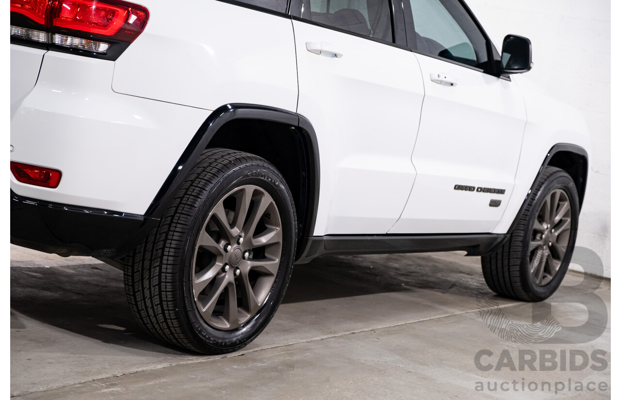 07/2016 Jeep Grand Cherokee 75th Anniversary (4x4) 4x4 WK MY16 4D Wagon Bright White 3.6L