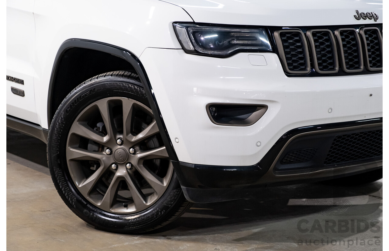 07/2016 Jeep Grand Cherokee 75th Anniversary (4x4) 4x4 WK MY16 4D Wagon Bright White 3.6L
