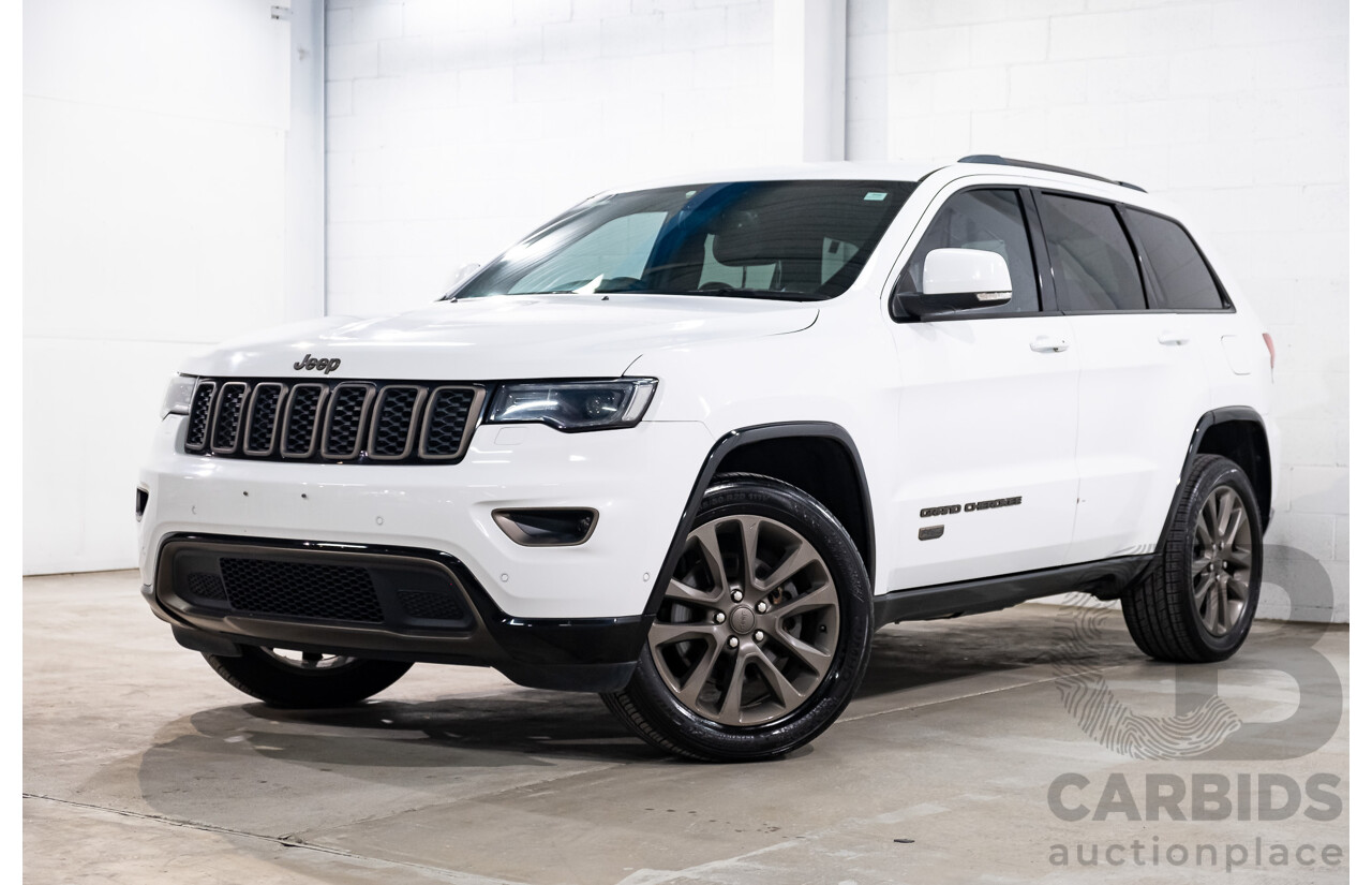07/2016 Jeep Grand Cherokee 75th Anniversary (4x4) 4x4 WK MY16 4D Wagon Bright White 3.6L