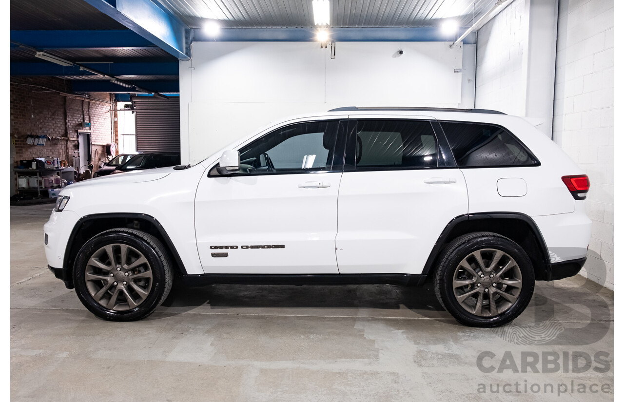 07/2016 Jeep Grand Cherokee 75th Anniversary (4x4) 4x4 WK MY16 4D Wagon Bright White 3.6L