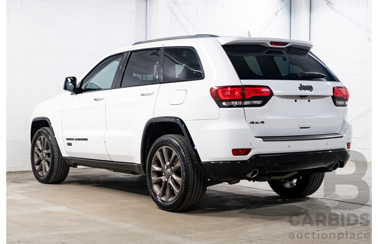 07/2016 Jeep Grand Cherokee 75th Anniversary (4x4) 4x4 WK MY16 4D Wagon Bright White 3.6L