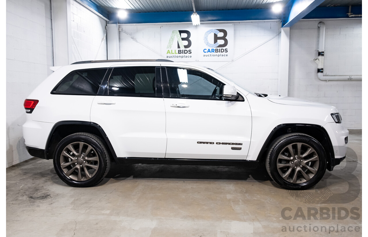 07/2016 Jeep Grand Cherokee 75th Anniversary (4x4) 4x4 WK MY16 4D Wagon Bright White 3.6L