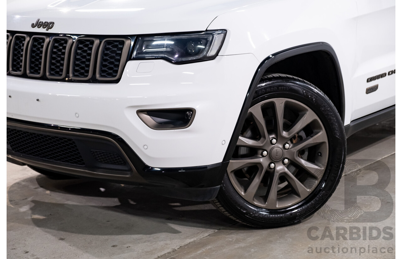 07/2016 Jeep Grand Cherokee 75th Anniversary (4x4) 4x4 WK MY16 4D Wagon Bright White 3.6L