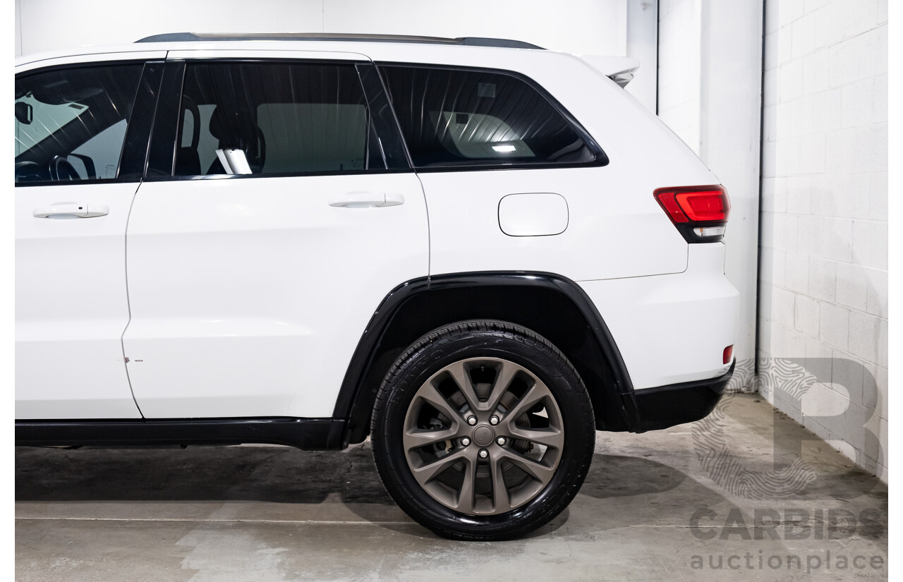 07/2016 Jeep Grand Cherokee 75th Anniversary (4x4) 4x4 WK MY16 4D Wagon Bright White 3.6L