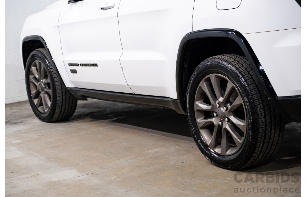 07/2016 Jeep Grand Cherokee 75th Anniversary (4x4) 4x4 WK MY16 4D Wagon Bright White 3.6L