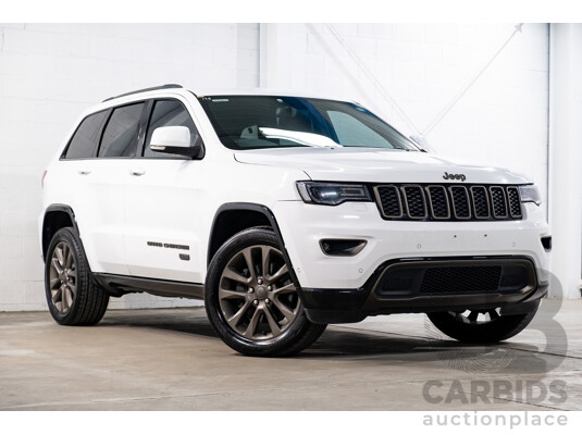 07/2016 Jeep Grand Cherokee 75th Anniversary (4x4) 4x4 WK MY16 4D Wagon Bright White 3.6L