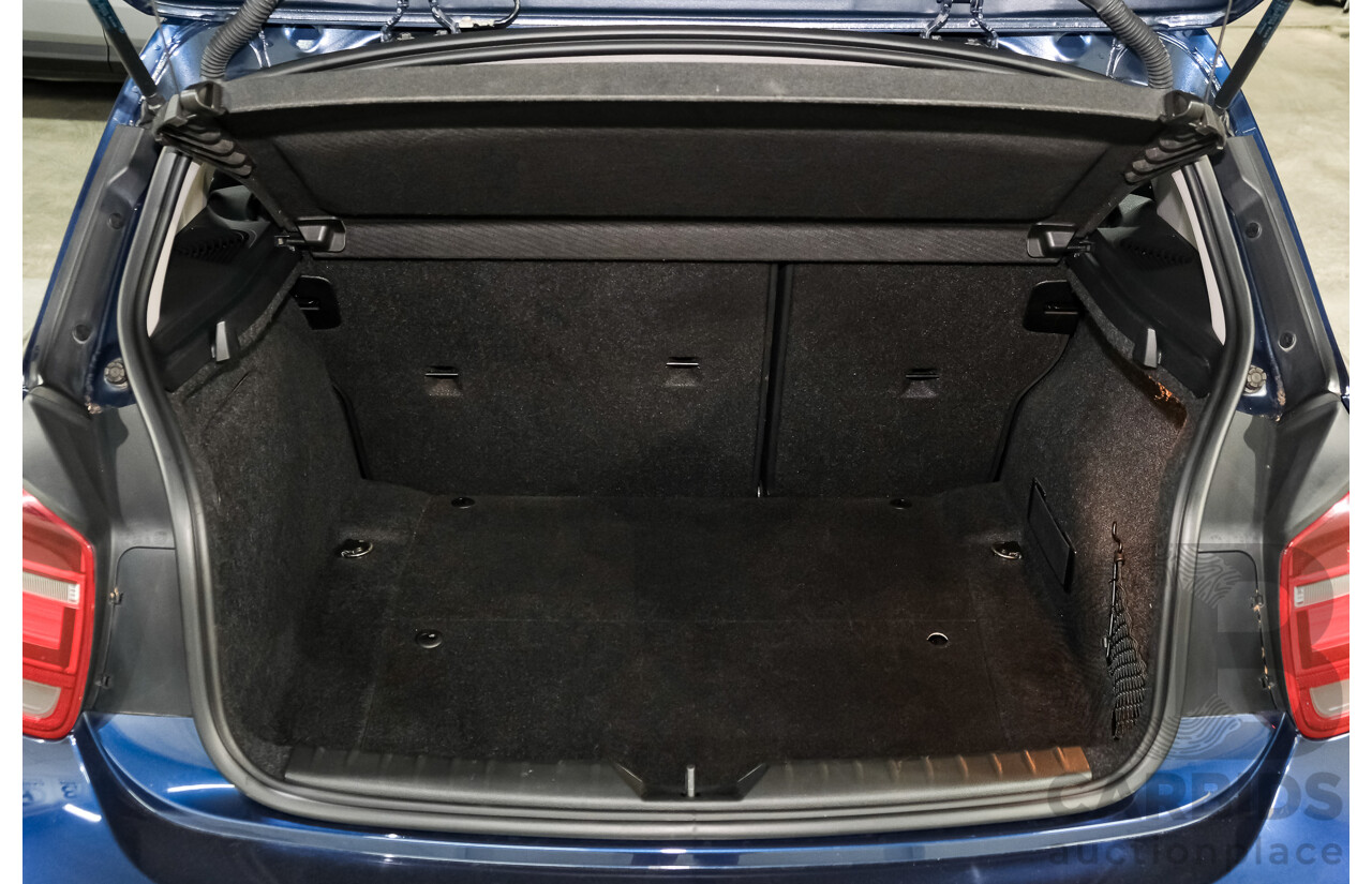 10/2012 BMW 118i F20 5d Hatchback Tiefsee Blue Metallic Turbo 1.6L