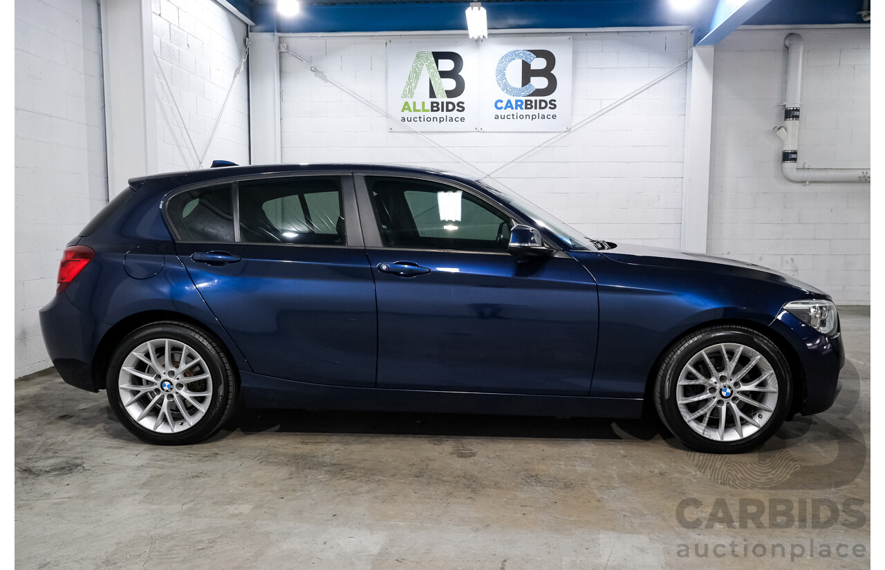 10/2012 BMW 118i F20 5d Hatchback Tiefsee Blue Metallic Turbo 1.6L