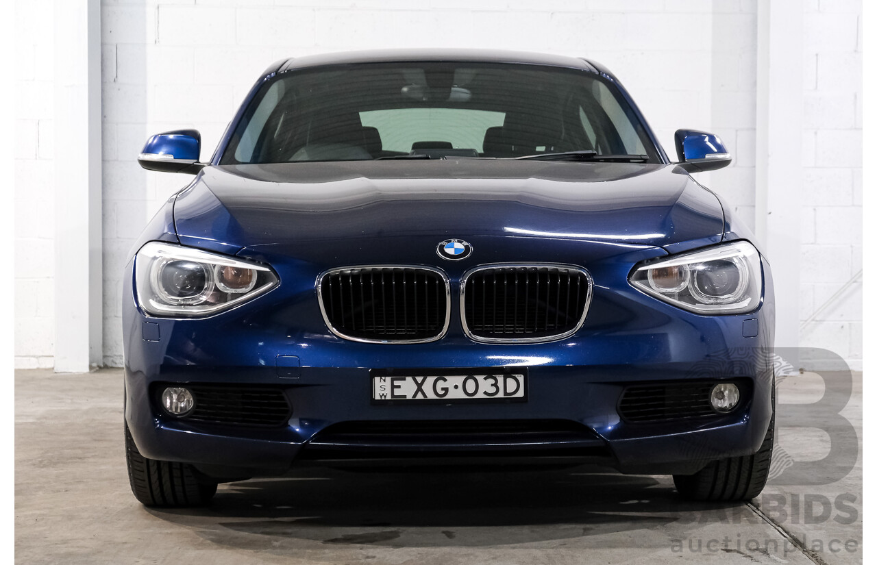 10/2012 BMW 118i F20 5d Hatchback Tiefsee Blue Metallic Turbo 1.6L