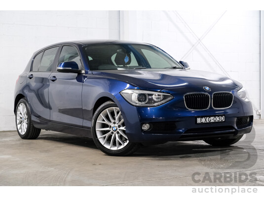10/2012 BMW 118i F20 5d Hatchback Tiefsee Blue Metallic Turbo 1.6L