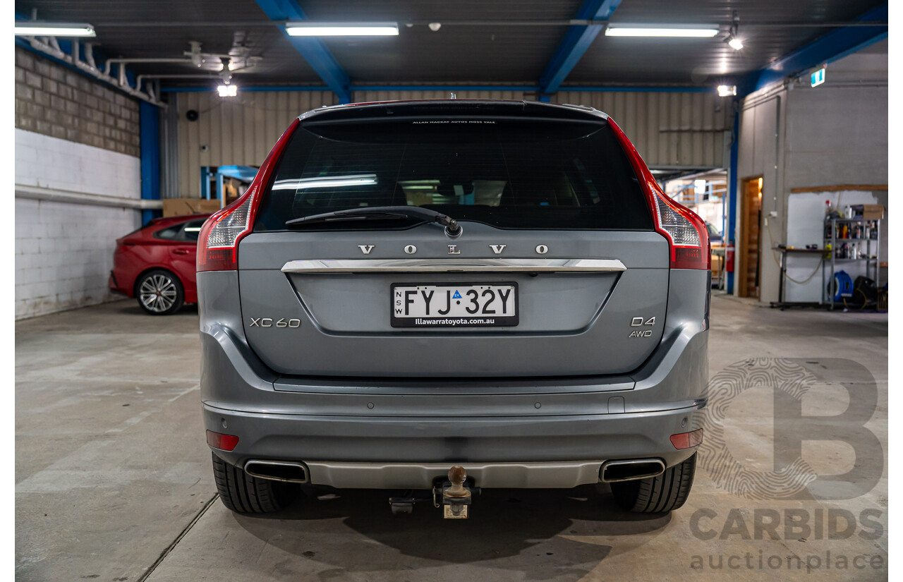 01/2016 Volvo XC60 D4 Luxury (AWD) DZ MY16 4d Wagon Osmium Grey Metallic Turbo Diesel 2.4L