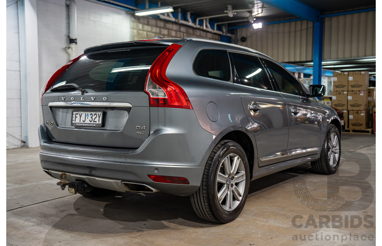 01/2016 Volvo XC60 D4 Luxury (AWD) DZ MY16 4d Wagon Osmium Grey Metallic Turbo Diesel 2.4L
