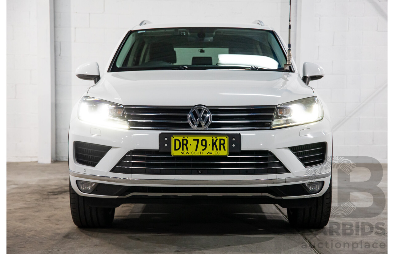11/2016 Volkswagen Touareg V6 TDI AWD 7P MY17 4D Wagon Pure White Turbo Diesel V6 3.0L