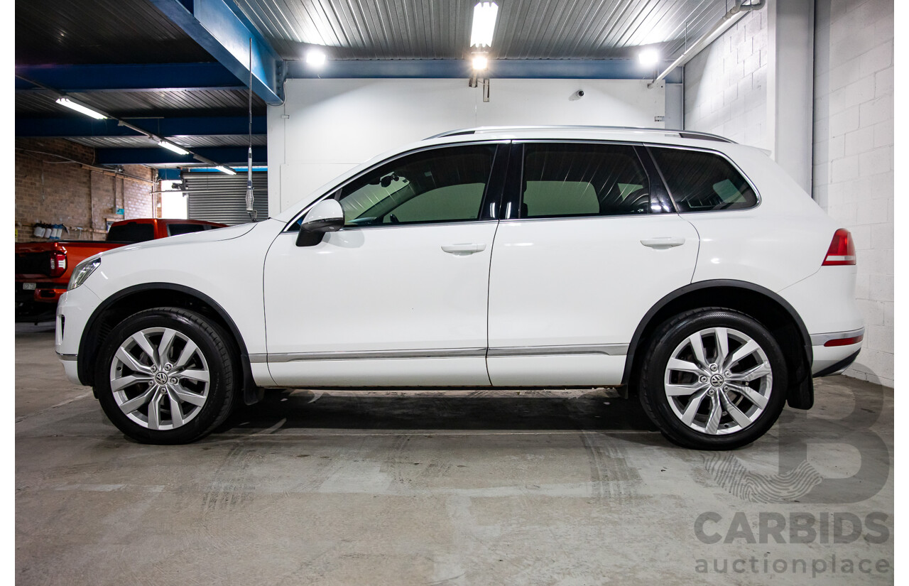 11/2016 Volkswagen Touareg V6 TDI AWD 7P MY17 4D Wagon Pure White Turbo Diesel V6 3.0L