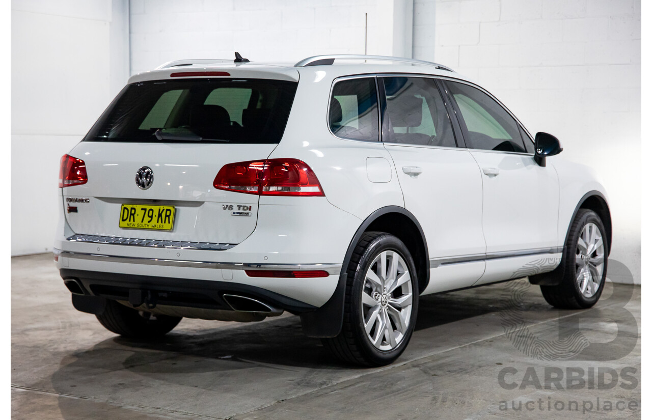 11/2016 Volkswagen Touareg V6 TDI AWD 7P MY17 4D Wagon Pure White Turbo Diesel V6 3.0L