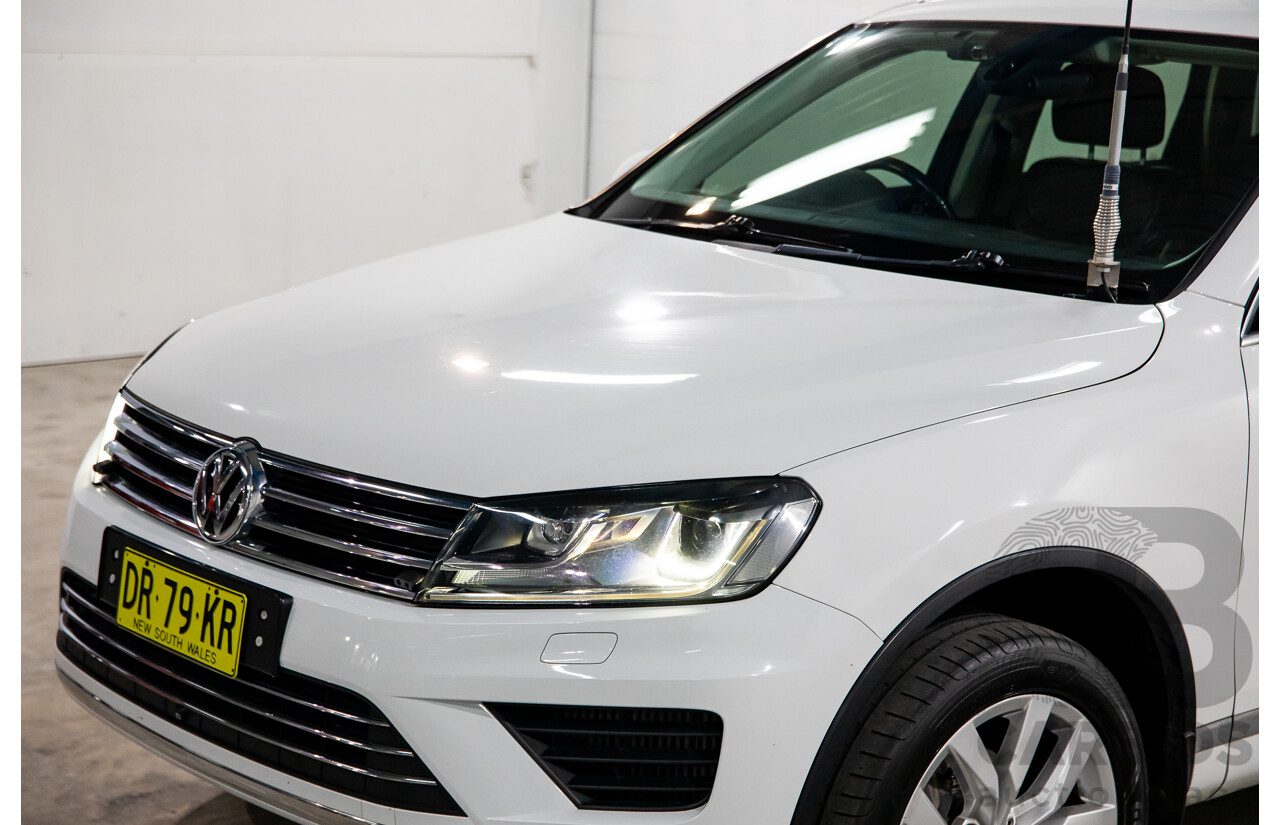 11/2016 Volkswagen Touareg V6 TDI AWD 7P MY17 4D Wagon Pure White Turbo Diesel V6 3.0L