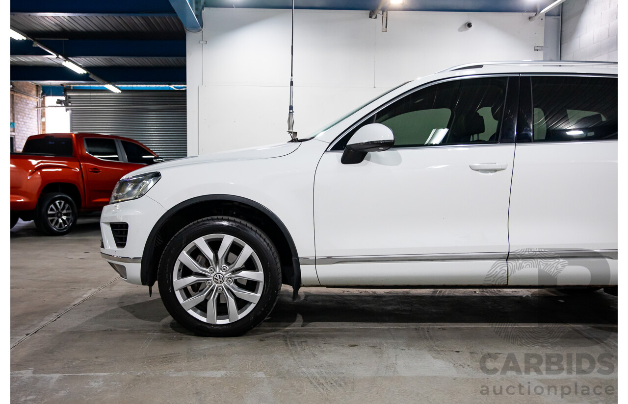 11/2016 Volkswagen Touareg V6 TDI AWD 7P MY17 4D Wagon Pure White Turbo Diesel V6 3.0L