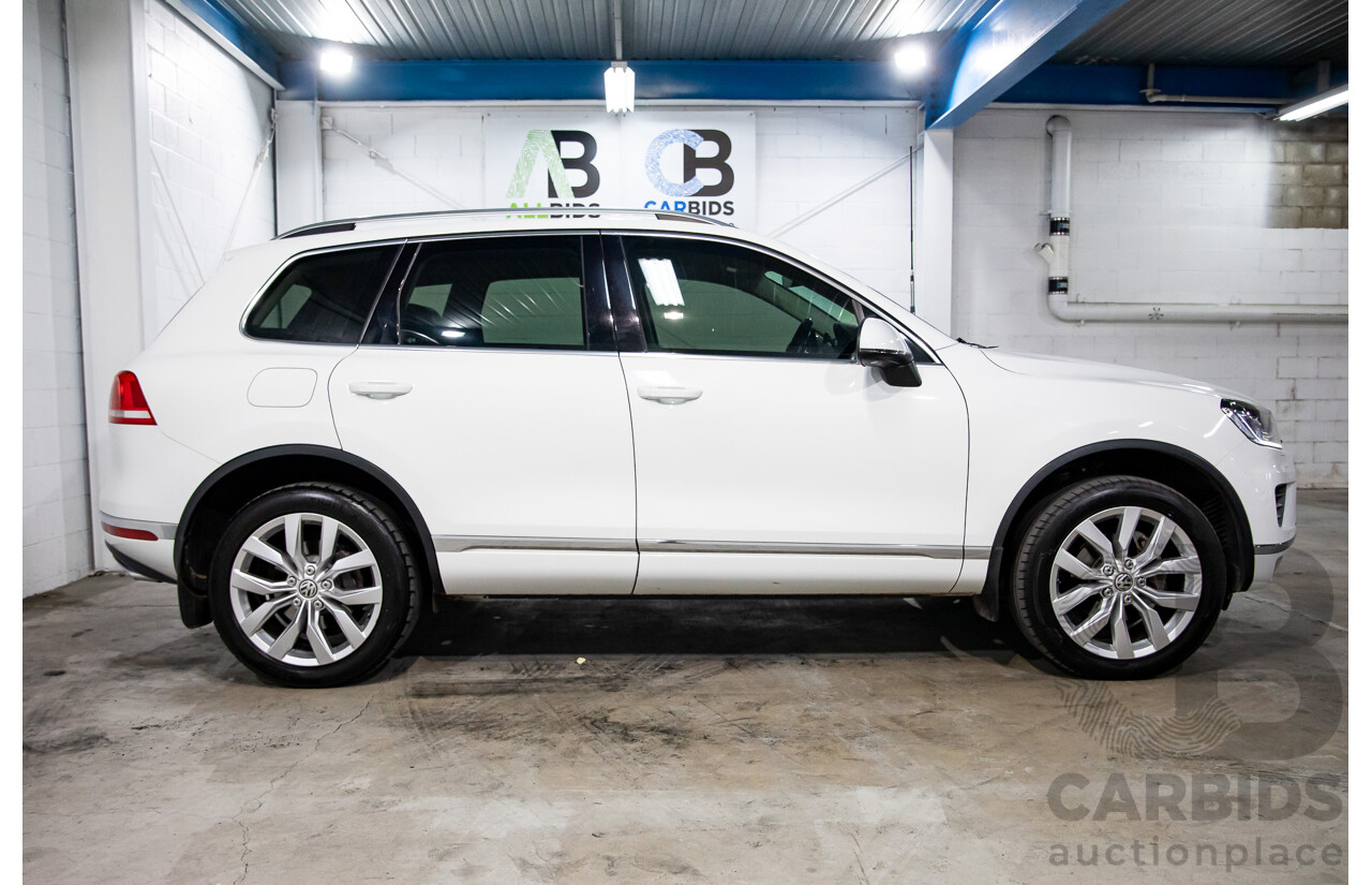 11/2016 Volkswagen Touareg V6 TDI AWD 7P MY17 4D Wagon Pure White Turbo Diesel V6 3.0L