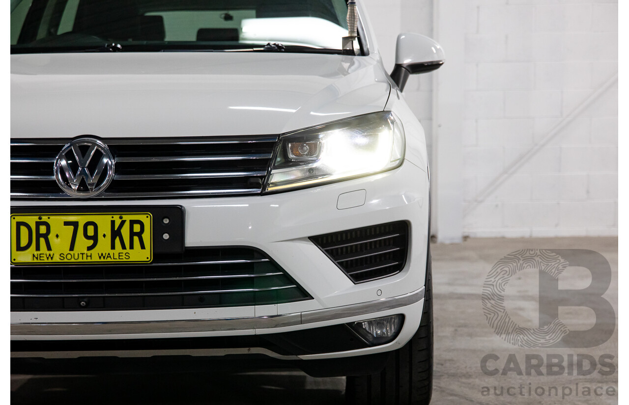 11/2016 Volkswagen Touareg V6 TDI AWD 7P MY17 4D Wagon Pure White Turbo Diesel V6 3.0L