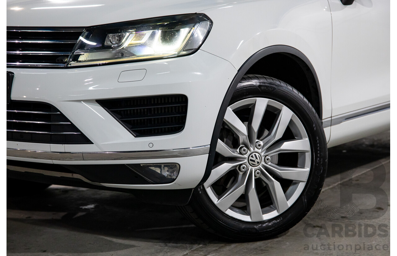 11/2016 Volkswagen Touareg V6 TDI AWD 7P MY17 4D Wagon Pure White Turbo Diesel V6 3.0L