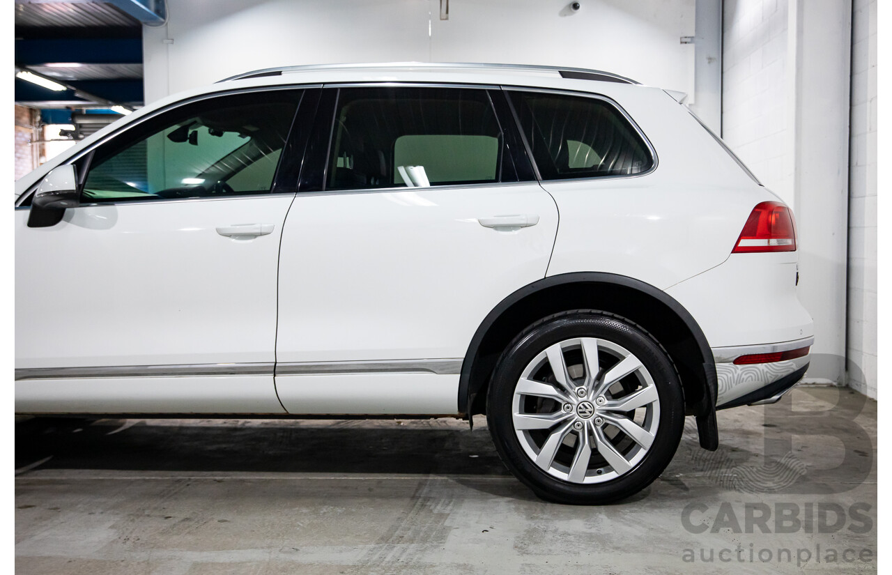 11/2016 Volkswagen Touareg V6 TDI AWD 7P MY17 4D Wagon Pure White Turbo Diesel V6 3.0L