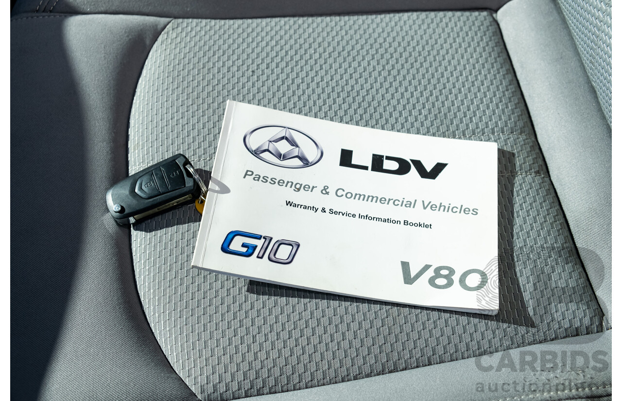 01/2019 LDV G10 SV7V (FWD) Van White Turbo Diesel 1.9L