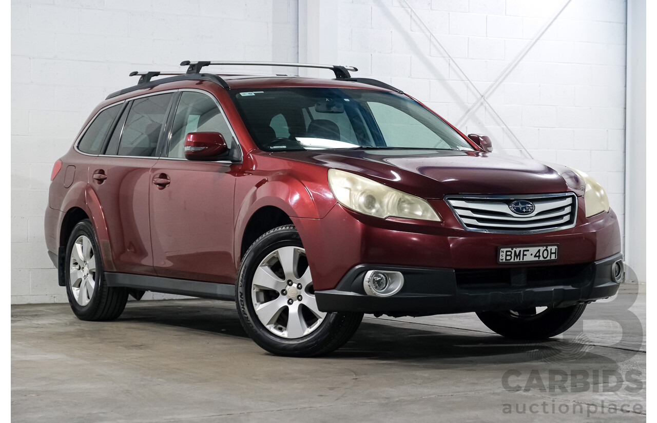 12/2009 Subaru Outback 2.5i Premium MY10 4d Wagon Red 2.5L